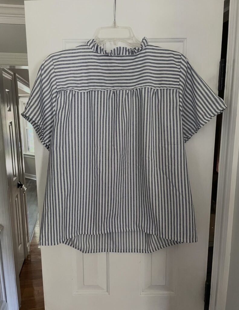 sewn striped top