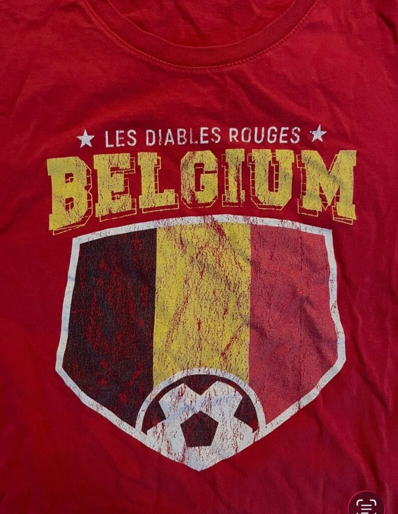 Belgium soccer tee shirt